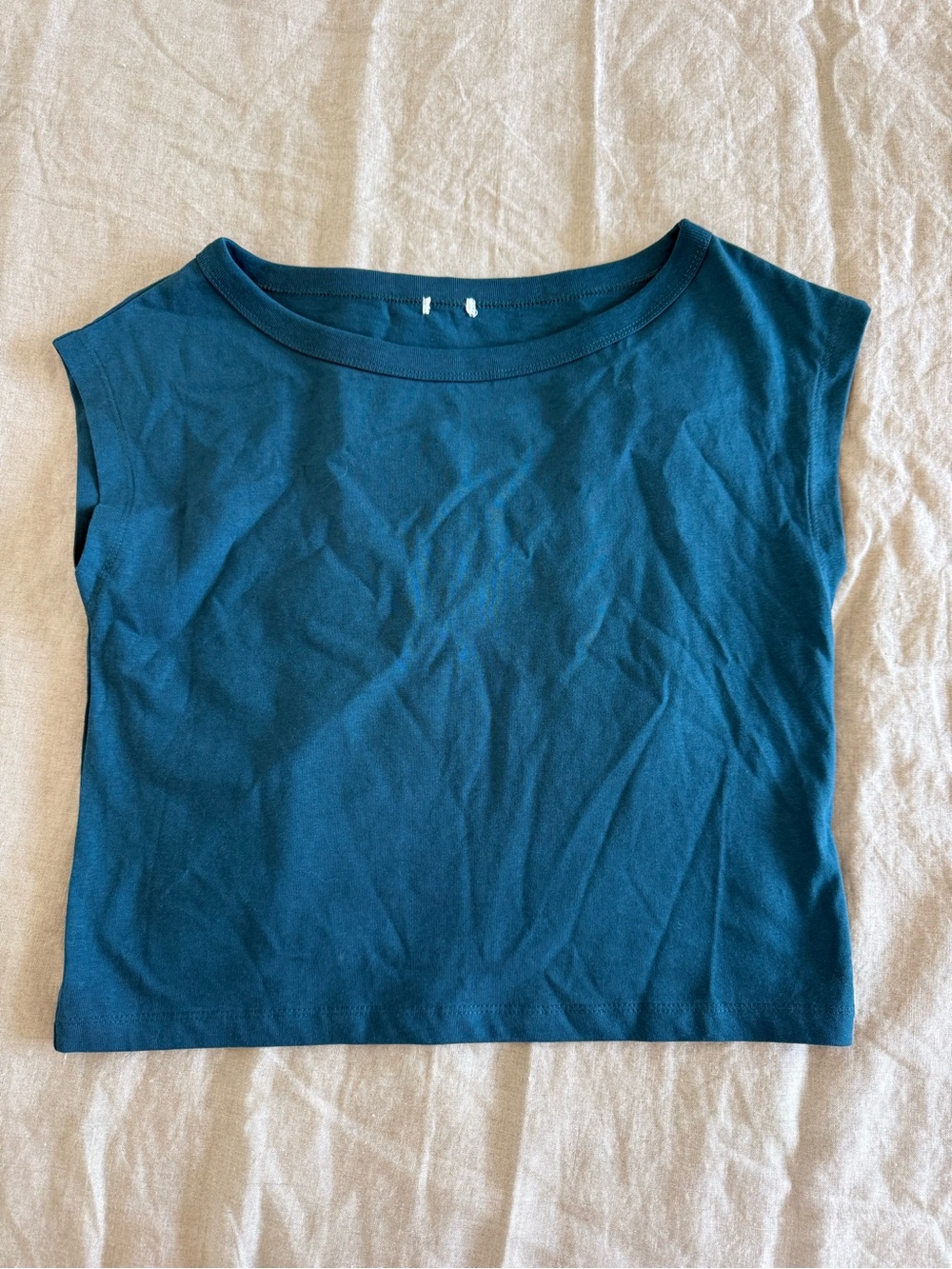 Garage Cropped Top in Teal Size Extra Extra Small